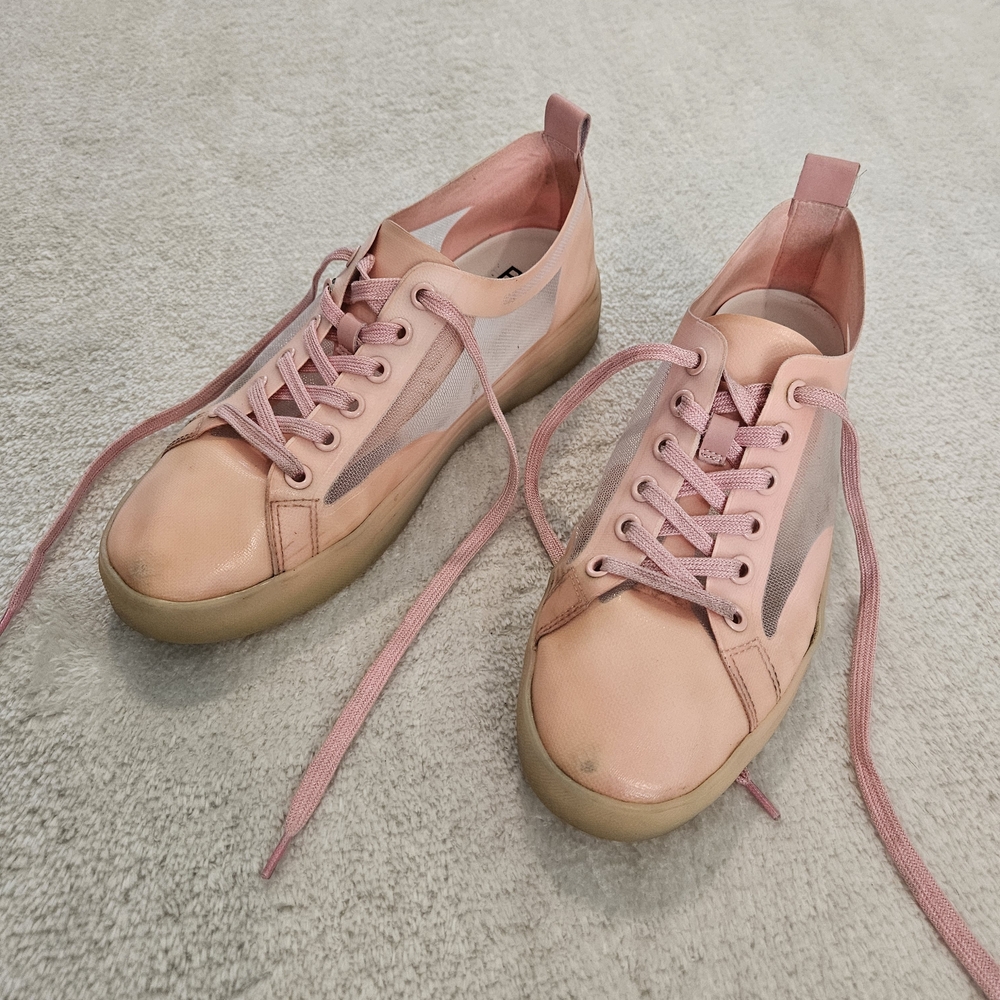 Pink Mesh Sneakers bp. Nordstrom Size 9 Pastel Girlhoodcore Preppy Athleisure